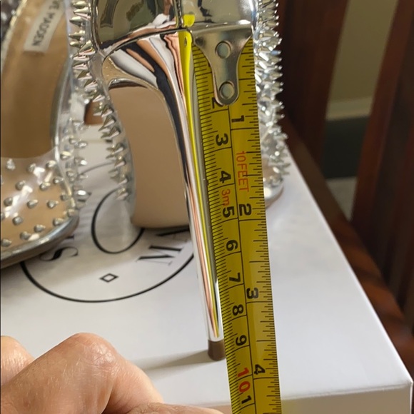 SOLD - Steve Madden Spiked Clear Pumps - 8.5 - Picture 3 of 9